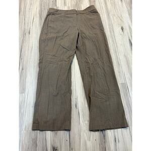 Dana Buchman Trouser Dress Pants Womens 14 tan Mid Rise Casual